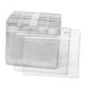 5Pcs Card Cover Holder Clear 4x3 Inches ID Card Waterproof PVC Sleeve for Teacher Student Worker