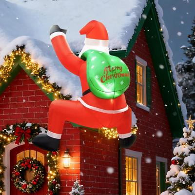 6ft Christmas Inflatable Santa Claus Outdoor Decoration for Vacation