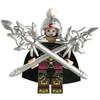 Three Kingdoms Five Tiger Generals Minifigure Set, Small Building Blocks Toy, Third-Party Licensed Figures with Mounts and Weapons