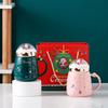 Creative Christmas Cup High Precision Ceramic Cup Mug Cartoon Water Cup Coffee Cup Gift Box Set