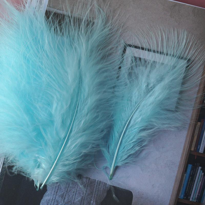 50Pcs Macaron Feather Color Turkey Full Velvet, Dream Catcher Hair Accessories Diy Handmade Materials Bouquet Stage Wedding Decoration