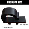 Kitchen Sink Hose Support Rack Black Guide Rest with Flat Base for Wash Area Storage Point, Utility Sink Hose Routing Use, Single Piece