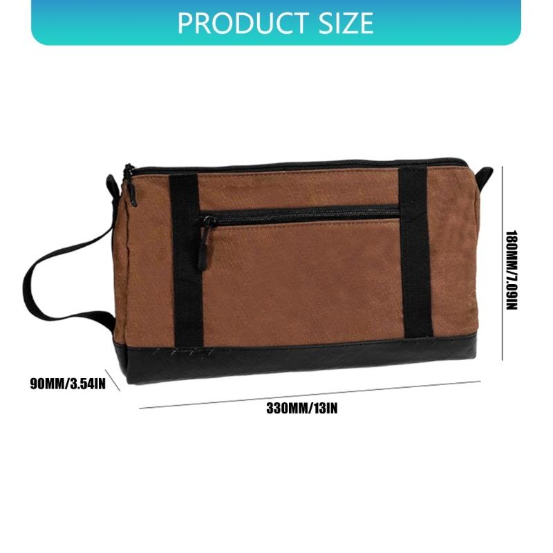 Reinforced Canvas Tool Bag Spacious Organizer Waterproof Tear Resistant Ideal For Electricians Mechanics Hobbyists