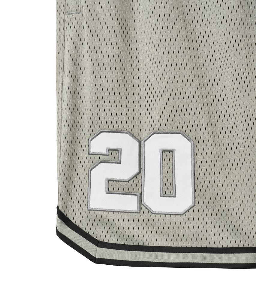 PHYPS MOTORCYCLE Lip Mesh Jersey Shorts Light Gray