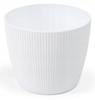 Magnolia Jumper Flowerpot, White Plastic Cover, 19 Cm