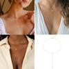 Fashionable Women's Chain Jewelry Necklace Adornment Featuring Imitation Pearls Beads For Special Occasions