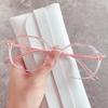 Vintage Oversized Oval Frame Eyeglasses Fashion Candy Color Anti-blue Light Eyewear New Stylish Brand Design Ins Popular Glasses