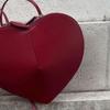 LECOEUR Genuine Leather Heart-Shaped Crossbody Shoulder Bag