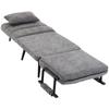 Sleeper Chair 3-in-1 Foldable Chair with Sleep Function, 186 X 60 Cm Sleeper Chair with 5-Position Adjustable Backrest