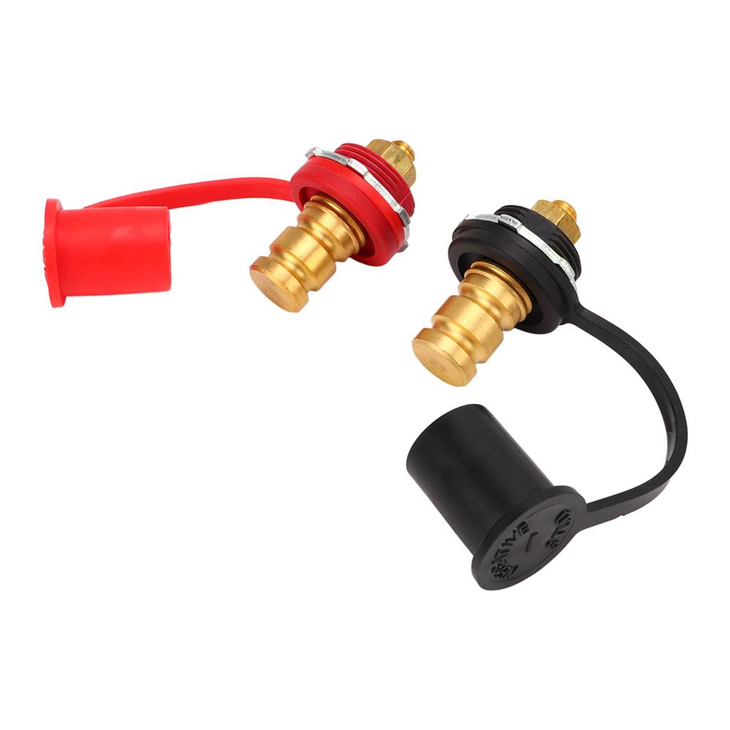 1 Pair 3 8 Inch Stud Black Red Car Battery Charger Post Brass Remote Battery Terminal for Trucks Boats ATVs
