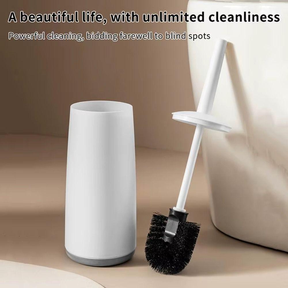 Standing Base Toilet Brush With Base Long Handle Bathroom Cleaning Tool Toilet Cleaning Brush Home