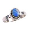 Natural Australian Opal Gemstone Handmade 925 Solid Silver Gift Ring S.7.5 U1F50