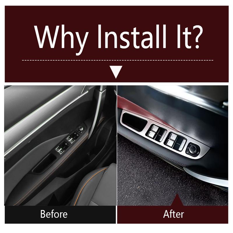 Car Inner Armrest Window Glass Lifting Button Switch Panel Cover Trim Accessories For Geely Coolray SX11 BelGee X50 2024 2025
