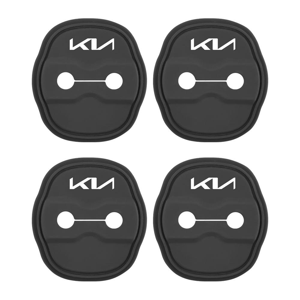 2026 Hot Car Sticker 2/4Pcs Car Door Lock Anti-collision Silicone Cover for For Kia Sportage Rio 3 Soul Picanto EV6 Cerato Niro