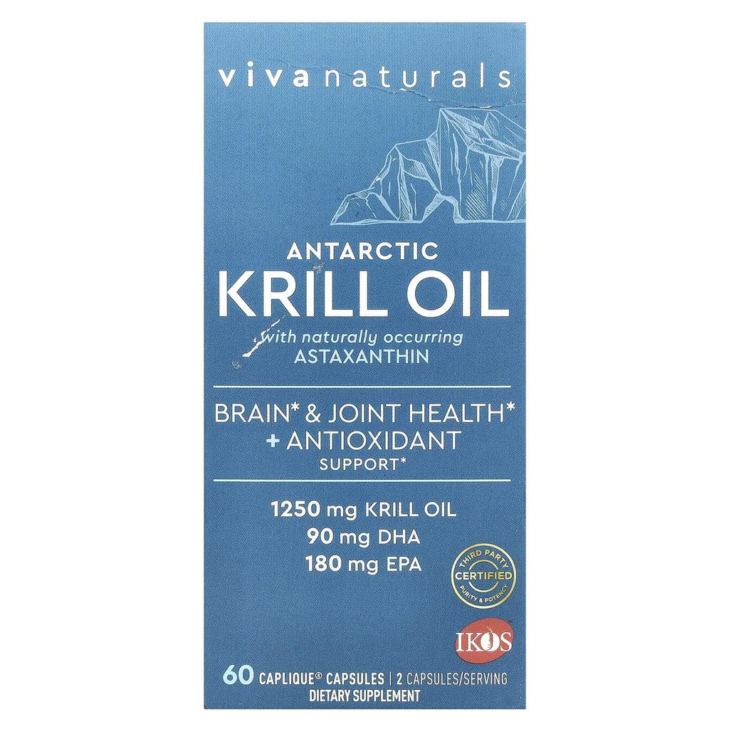 Antarctic Krill Oil with Astaxanthin, 625Mg, 60 Caplique Capsules