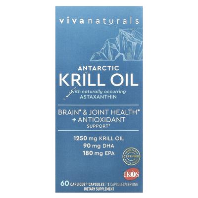Antarktyczny olej z kryla z astaksantyną, 625 mg, 60 kapsułek caplique