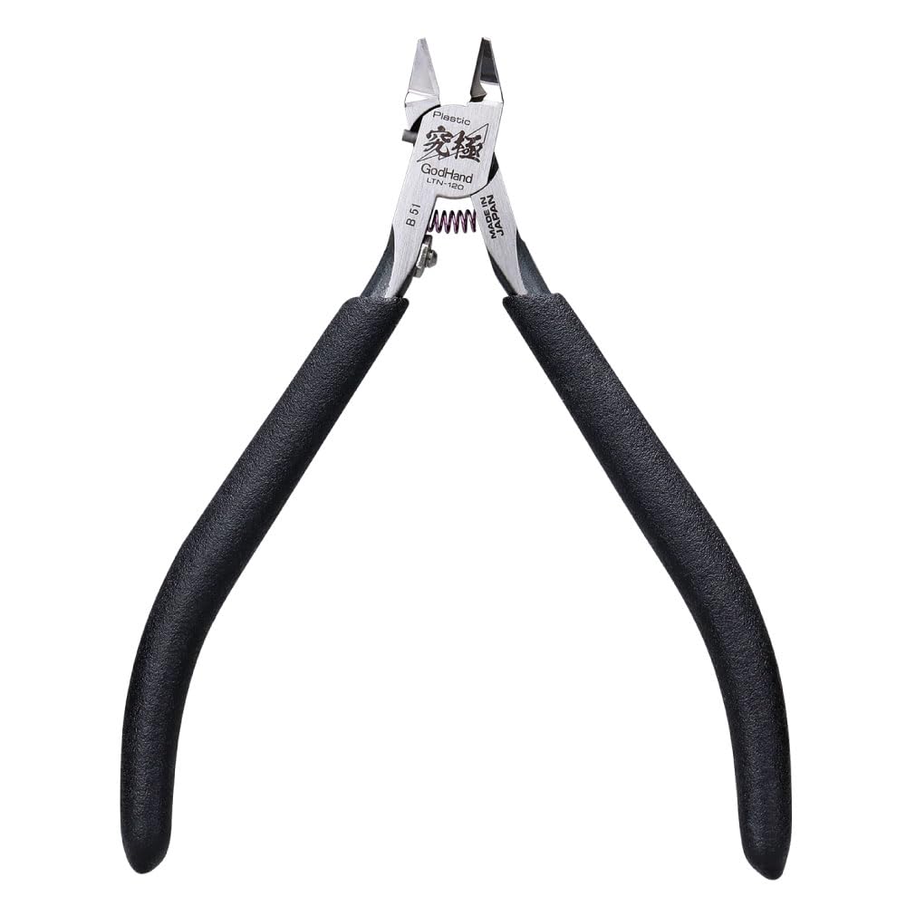GodHand Lightning Nippers Nippers for Plastic Models GH-LTN-120, Ultra-Thin Single-Edged
