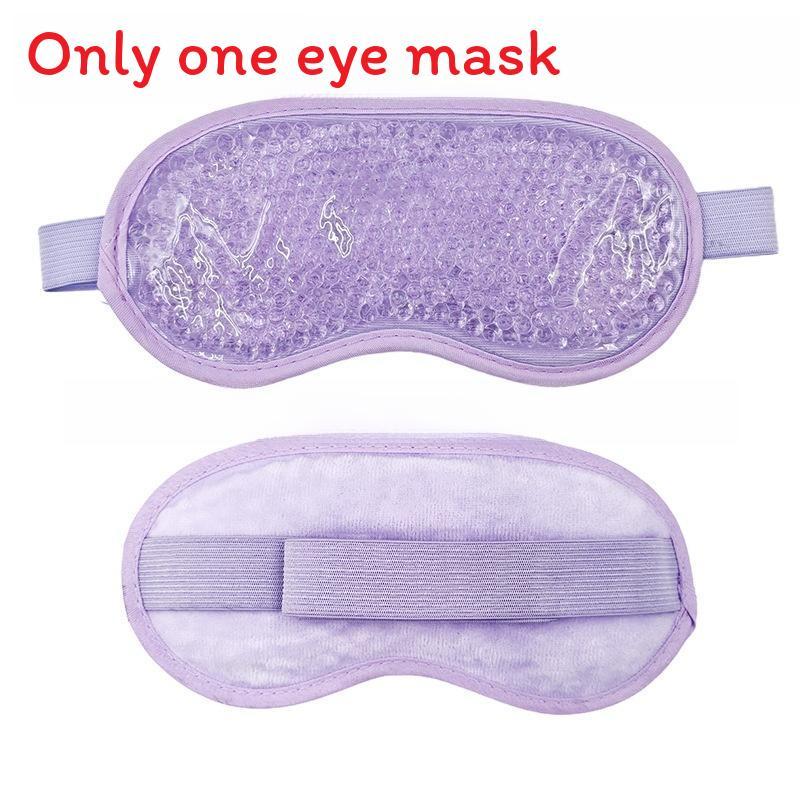 Cold Hot Gel Eye Mask With Reusable Gel Beads For Relaxation And Eye Care