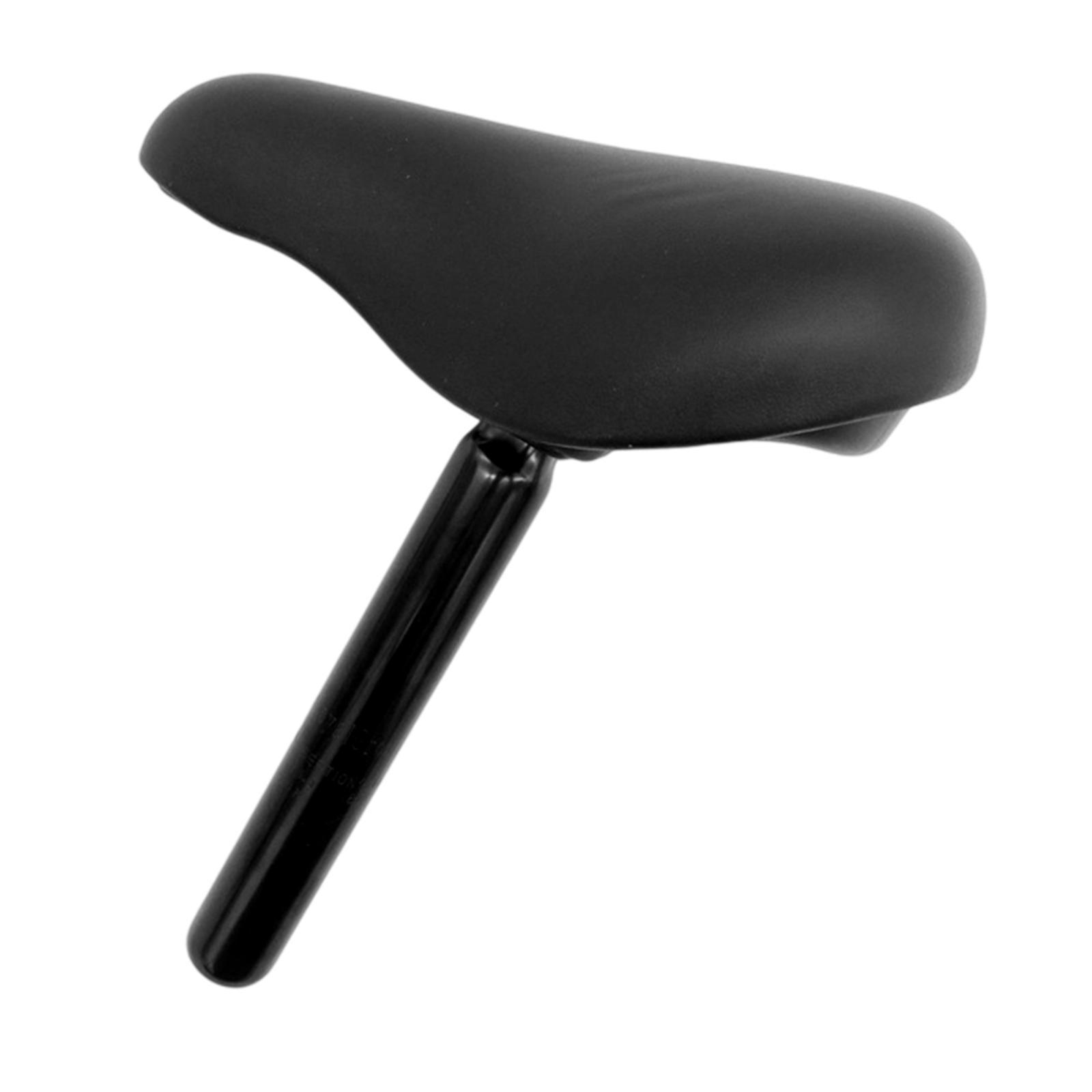 Детское сиденье для велосипеда, мягкая накладка, аксессуары для катания с подседельным штырем для мальчиков и девочек, седло для беговела, детское велосипедное седло чёрный