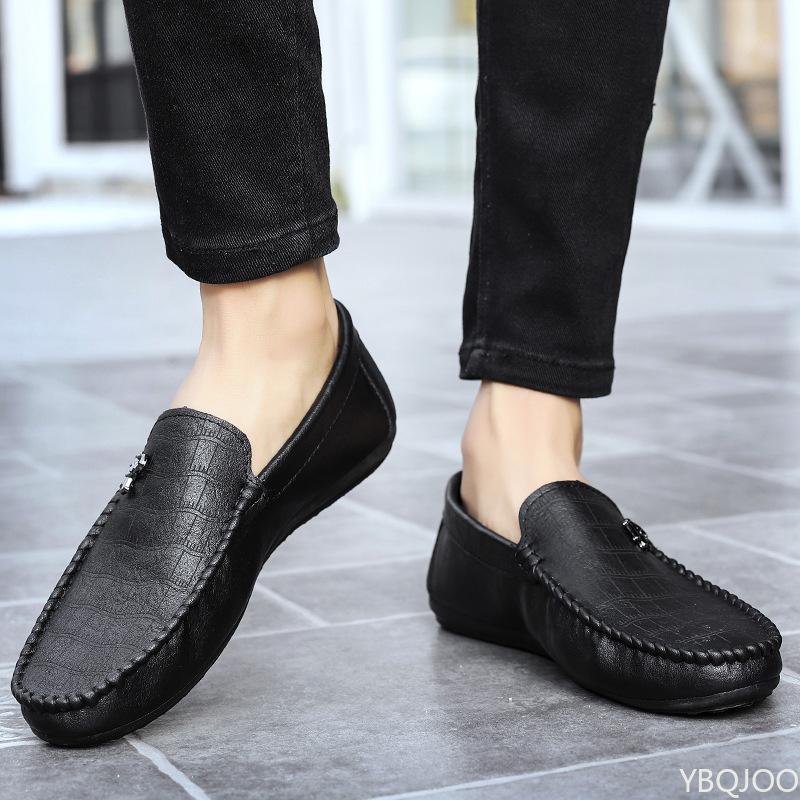 

Men S Trendy Breathable Shoes Casual Comfort Bean Bean Shoe Lightweight Non Slip Flats Fashion Driving Lazy Shoes Homme 44