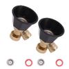 2 Set Adjustable Misting Nozzle Copper Plastic Big Fog Fine Mist Water Atomizing Spray Sprinkler