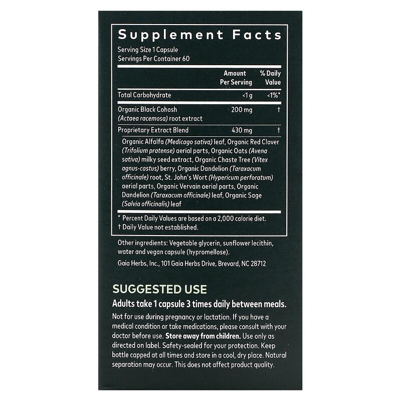 Women, Menopause Support, Daytime, 60 Vegan Liquid Phyto-Caps