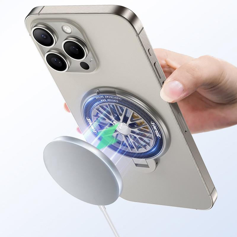 BONTEZZ Magnetic Phone Ring Holder 360 Degrees Rotation Gyroscope Phone Kickstand