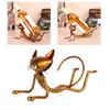 Cat Wine Holder Innovative Modern Style Decorative Metal Cat Shaped Wine Bottle Rack for Home Living Room Cabinet