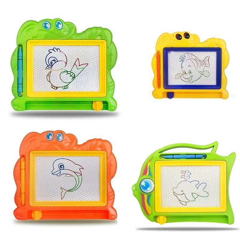 1PCS NEW Children Writing Doodle Stencil Painting Magnetic Drawing Board Set Learning & Education Toy
