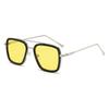 Stylish Men's Square Frame Sunglasses Inspired by Iron Man and Spider-Man - Trendy European and American Design, Large Frame
