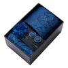 4Pcs/Set Luxury Hanky Cufflinks Paisley Men's Suit Lapel Flowers Pocket Square  Groom Formal Suit
