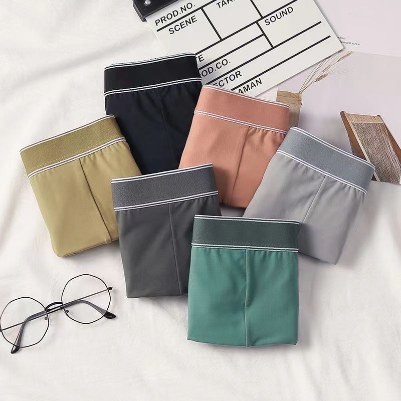 

6 шт. Мужское нижнее белье Мужское удобное дышащее энергичное со средней посадкой Трусы-боксеры с плоским углом и четырьмя углами 4XL