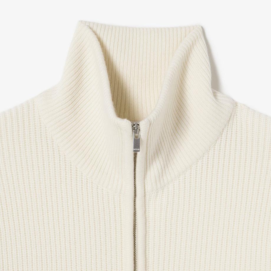 Lacoste Men's Ribbed Knit Full-Zip Cardigan AH155E-55N70V