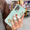 Fashion Plating Love Heart Náramek Řetízkové pouzdro pro Samsung Galaxy A53 A33 A73 A23 A13 A32 A52 A52S 4g 5g Band Cover On A 53 52 S