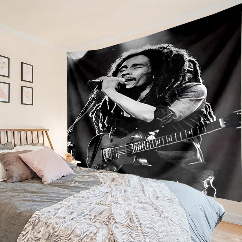 Bob Music Vibrant Art Tapestry, Unique Design Tapestry, Wall Decor for Bedroom,Livingroom, Playroom,Heartwarming Fan Holiday Gifts