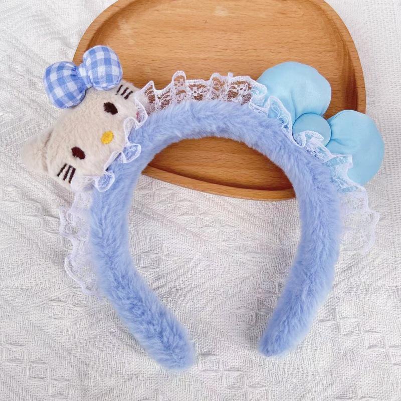 Cartoon Plush Headband: Cute Hair Accessory for Women & Kids, Perfect for Face Washing