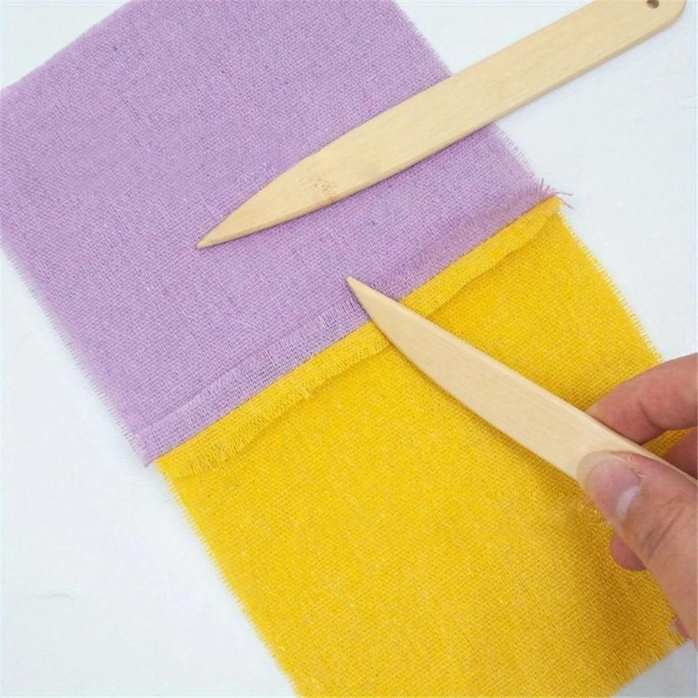 4PCSSolid wood fabric pressing wheel, sewing bone pen, patchwork tool set, household sewing seam roller, fabric pushing wheel