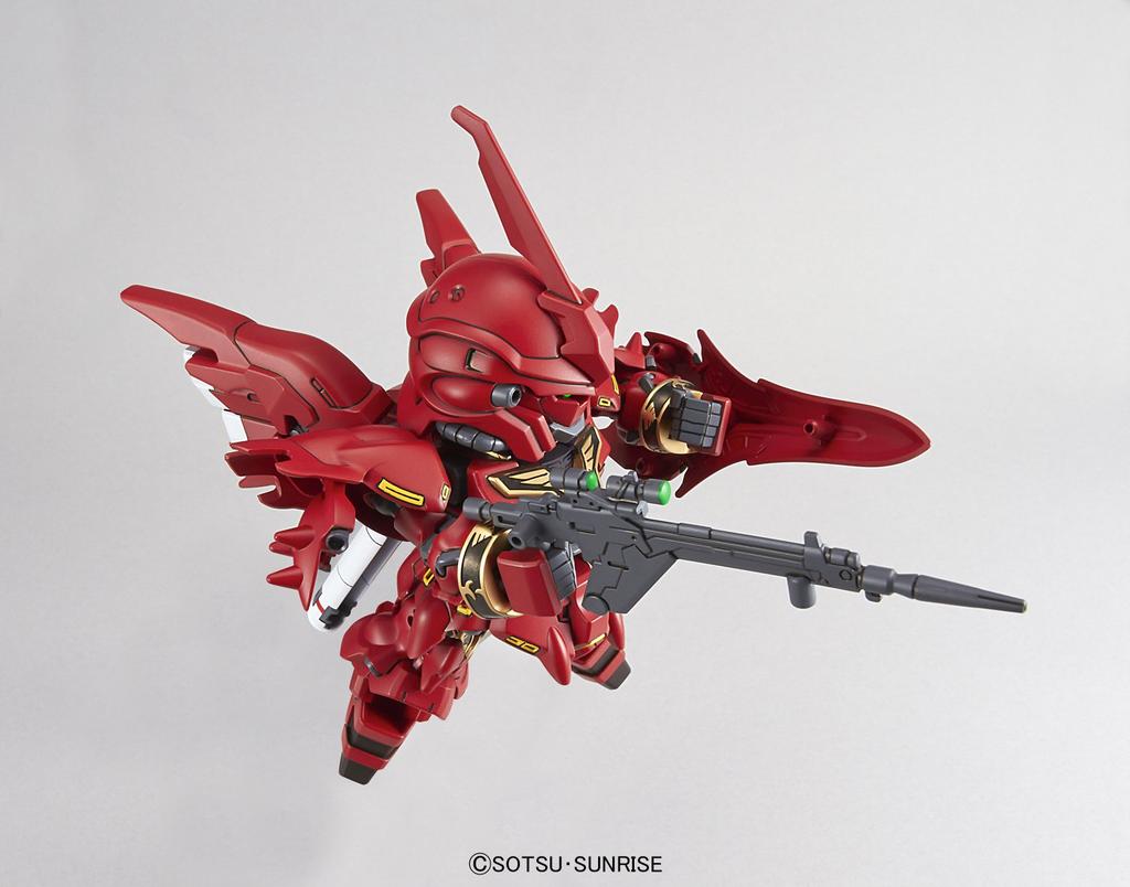 SD Gundam EX Standard Mobile Suit Gundam UC Sinanju Plastic Model Pre-Colored