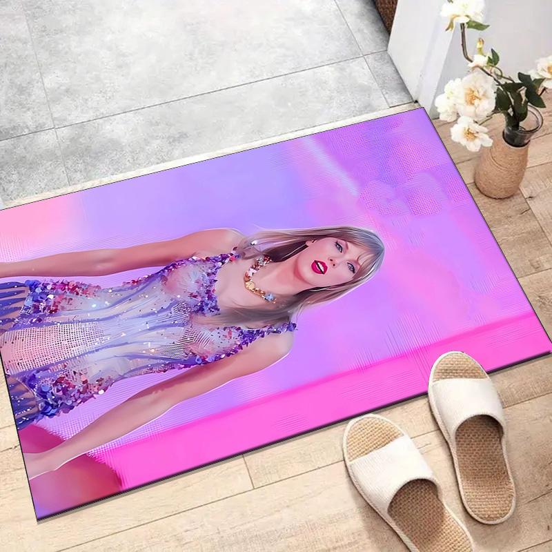 1pc Taylor Swift1 Design Printed Area Rug Carpet for Bedroom Living Room Home Decor Rugs Mat Non Slip Mat Rug for Bedside