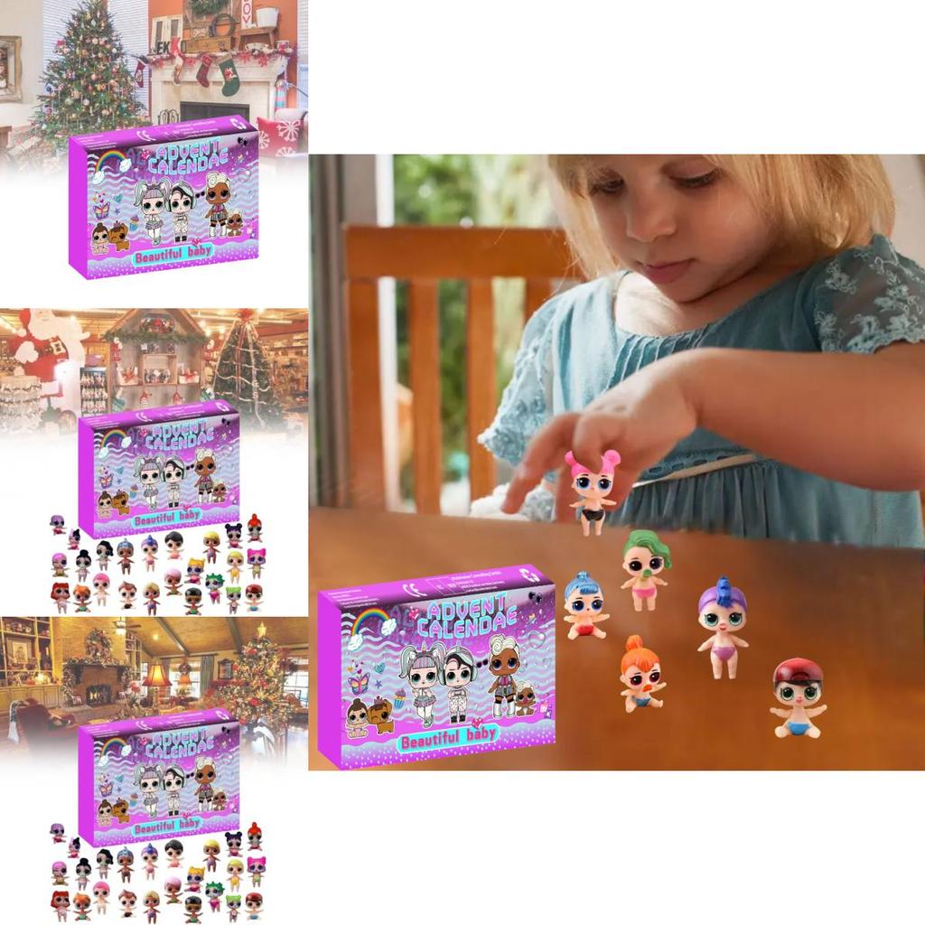 New Festive Christmas 24 Day Countdown Blind Box Advent Calendar Gift For Kids