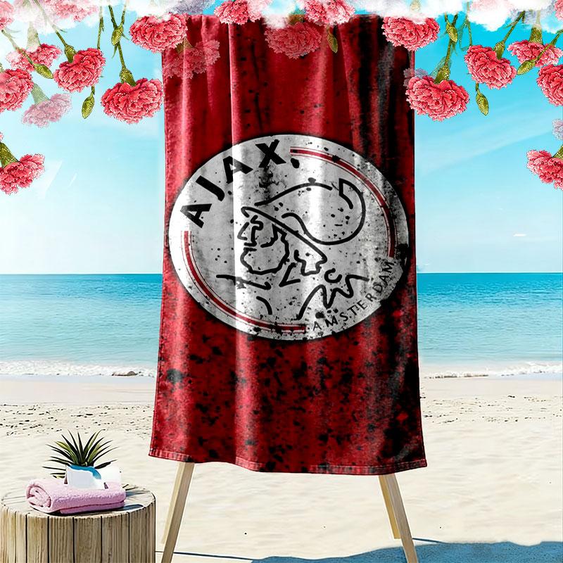 Toalla de Playa con Estampado del AFC Ajax, Toalla Grande Suave de Secado Rápido para Playa, Camping, Natación
