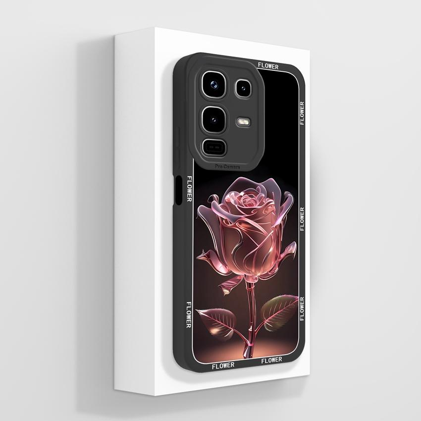 For Infinix Note 50x 50s 50 Pro Plus GT 10 30 Pro 5G Phone Cases Cute Cat Patterns Screen Protector Liquid Silicone Anti Slip Shell For Infinix Casing