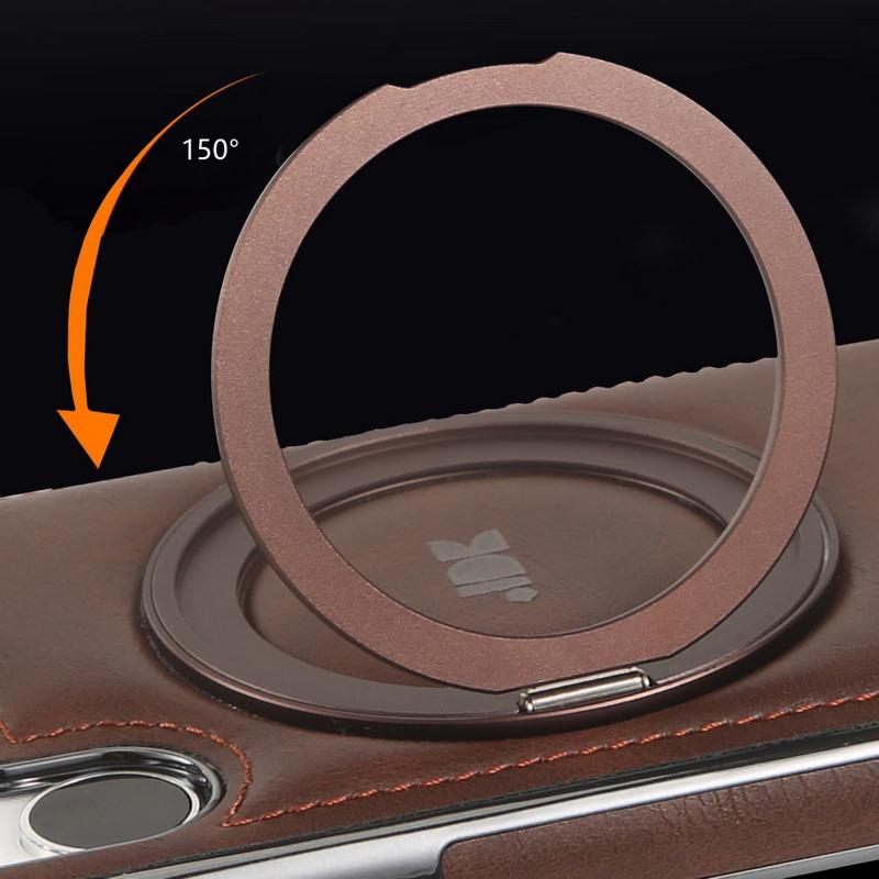 Obchodní kožené pouzdro s magnetickým otočným držákem pro Samsung Galaxy S24 Plus S23 S22 Ultra pro MagSafe Luxusní ochrana objektivu Nárazuvzdorný kryt telefonu