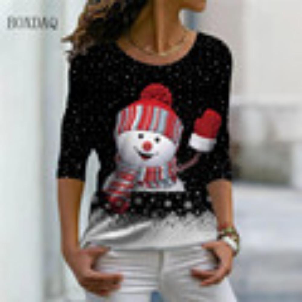 Длинные рукава тай-дай клетчатый графический женский модные футболки весна осень 3D — фото 6