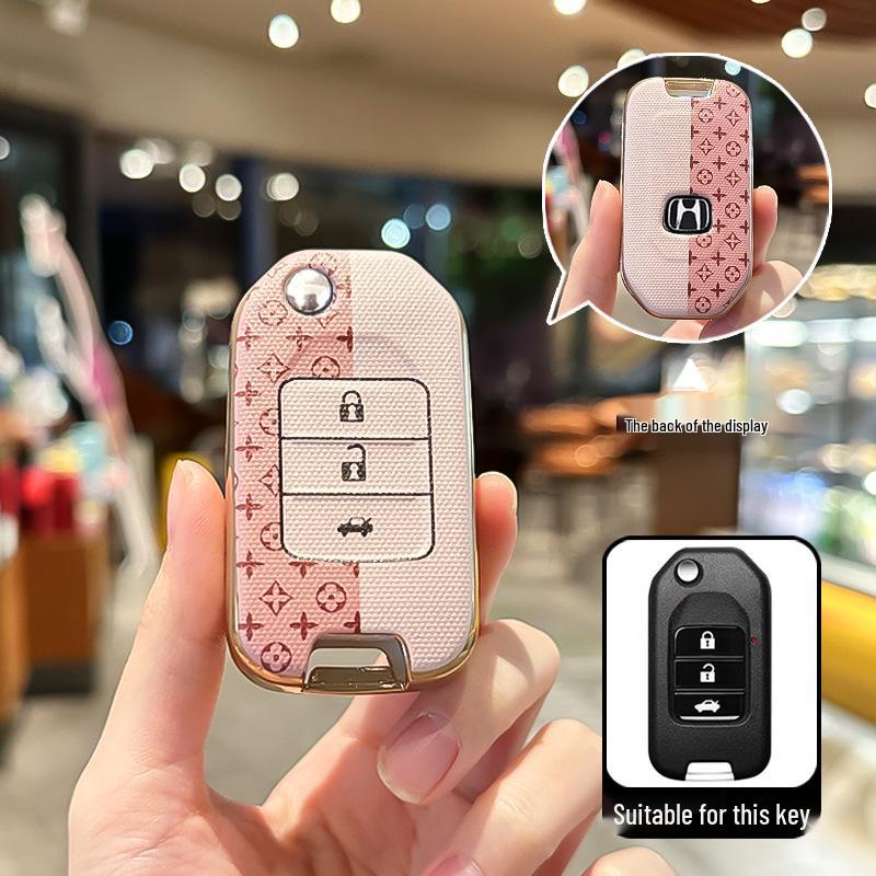 

Compatible Key Case for CRV, Lingpai, Binzhi, XRV, Fit, Civic, Guandao, Accord, Spirior Car Models