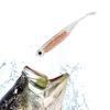 6Pcs Fishing Soft Baits 3D Eyes Realistic Shape Vibrant Color Mini Size Portable Artificial Lures Fishing Spinner Baits