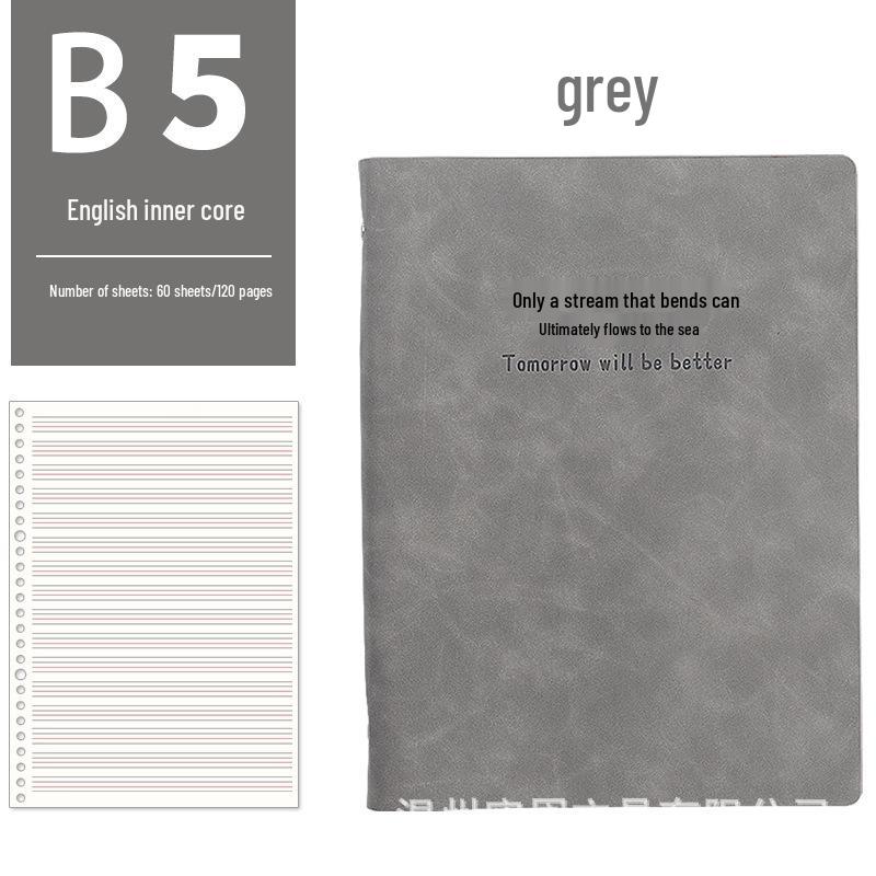 A5 Loose-Leaf English Notebook: Four-Line & Three-Grid Format for Elementary & Junior High Students, B5 English Vocabulary Notebook.