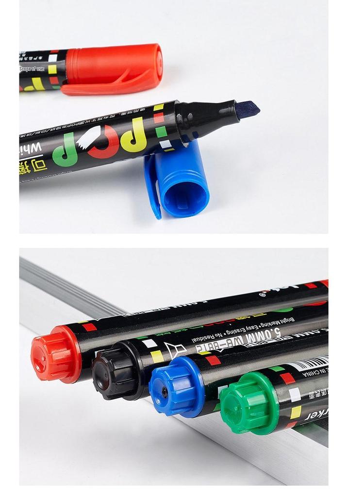 12-Color Kids' Creative Whiteboard Markers: Reusable, Wipeable, Ideal for Promotions & Projects