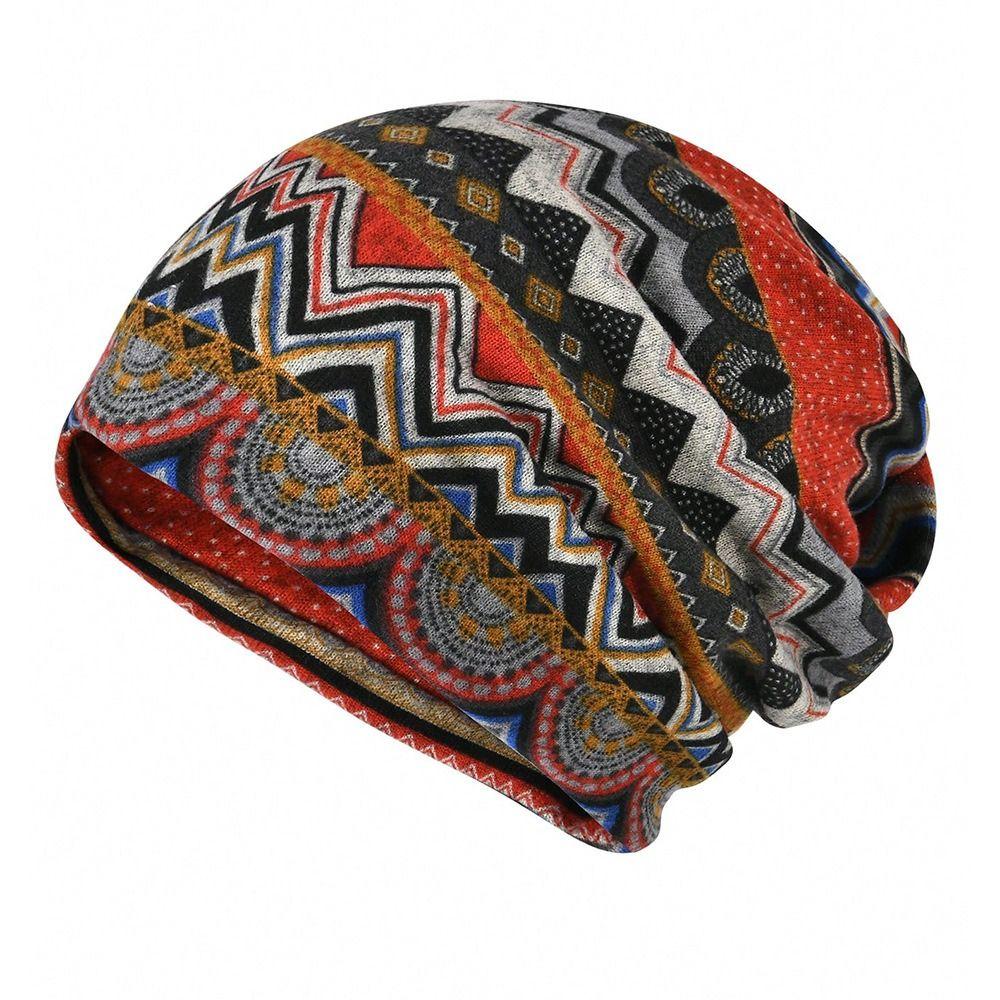 Multifunktionale Turbanmützen Kontrastfarben Halten Warm Damen-Plüschmütze Herbst und Winter