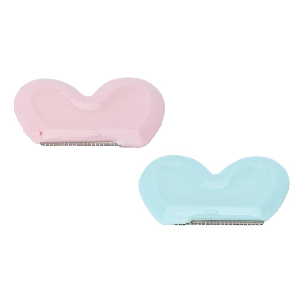 Brzytwa do przycinania brwi w kształcie serca, golarka do twarzy do modelowania brwi i usuwania włosków z twarzy